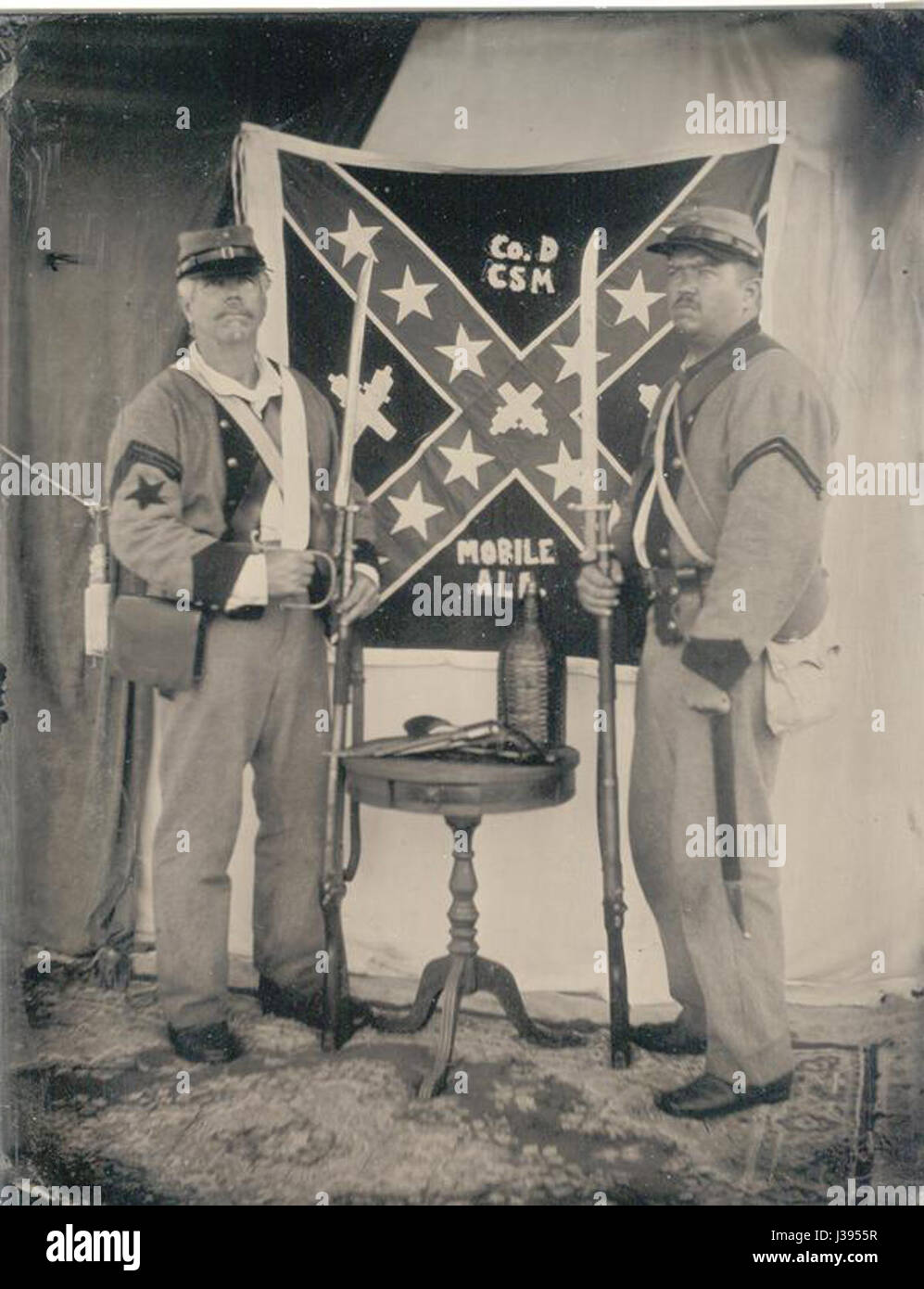 CS-Marines am Chickamauga Stockfoto