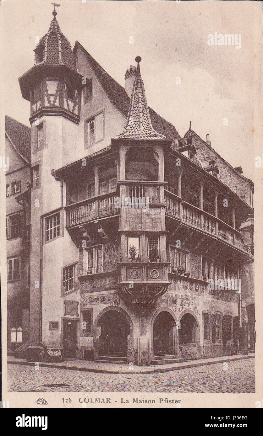 Colmar Maison Pfister Stockfoto