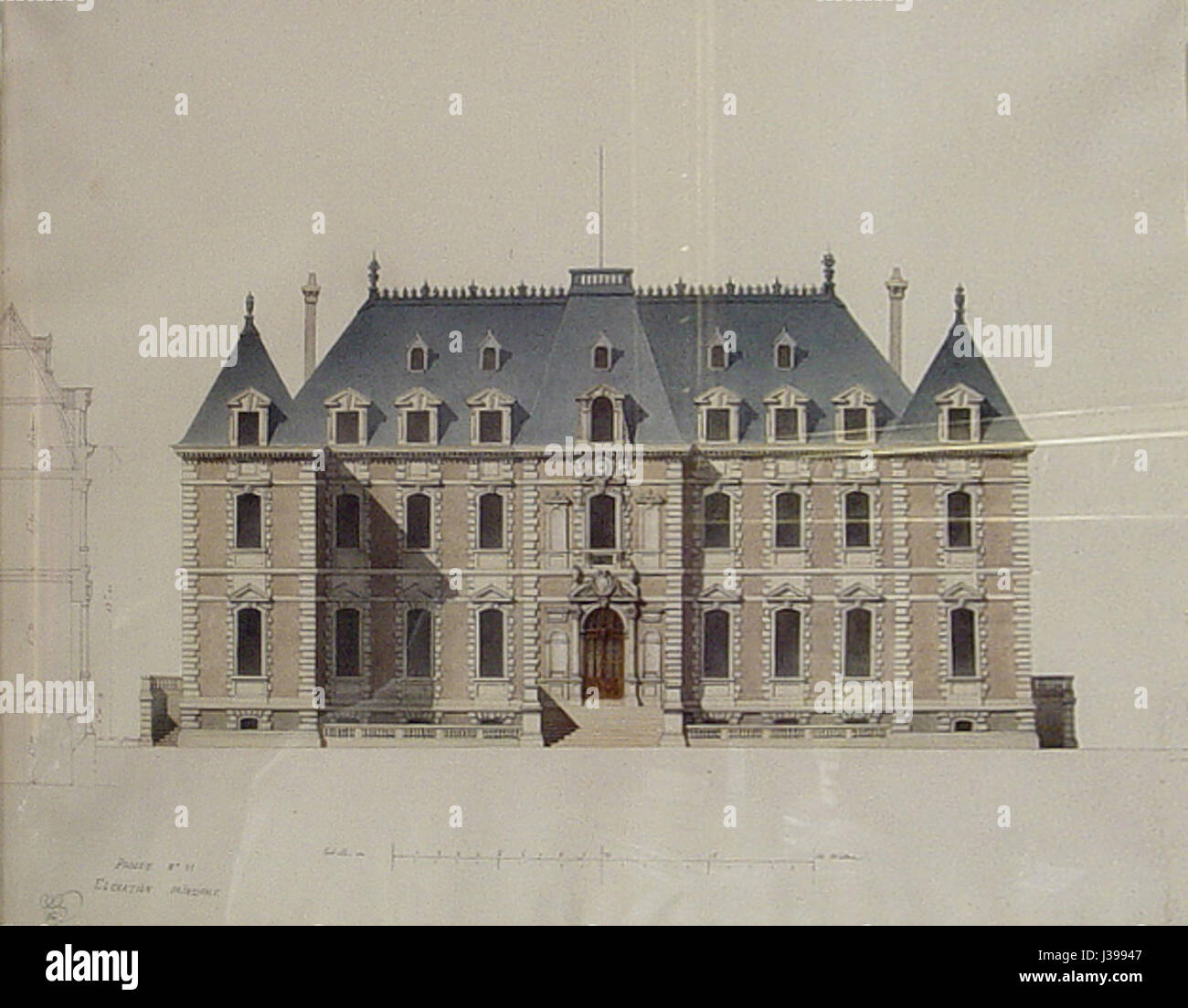 Château de Sceaux Zeichnung Stockfoto