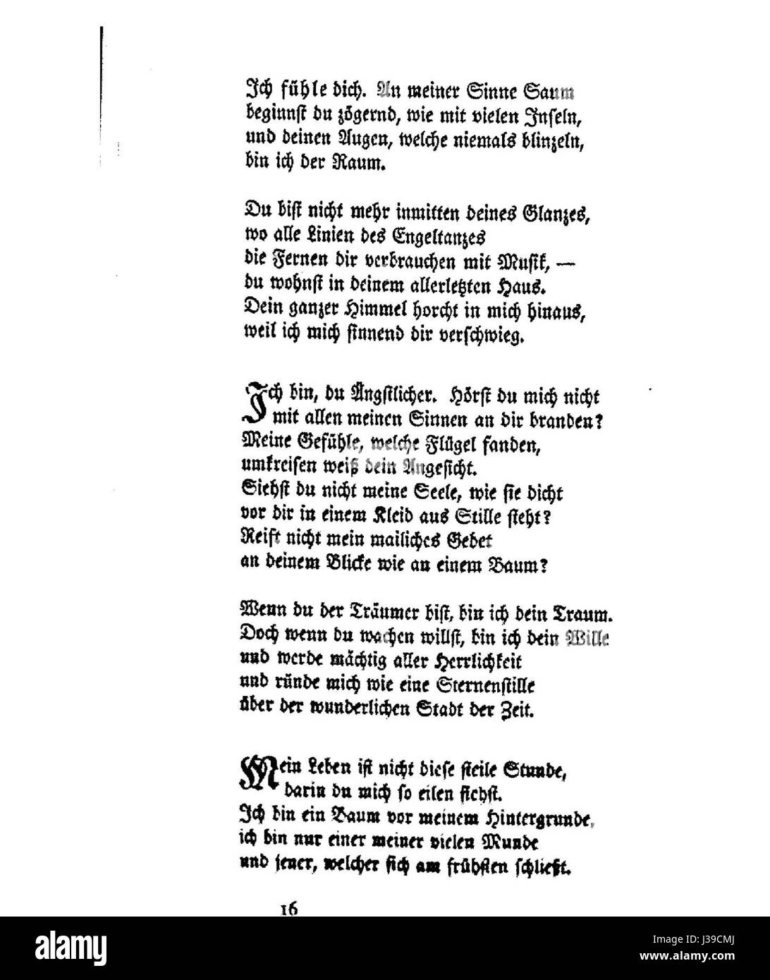 Das Stundenbuch von Rainer Maria Rilke ist ein bedeutendes Gedichtwerk, das über Spiritualität, Religion und menschliche Existenz reflektiert. Das Buch ist bekannt für seinen meditativen Ton und seine philosophische Tiefe. Stockfoto