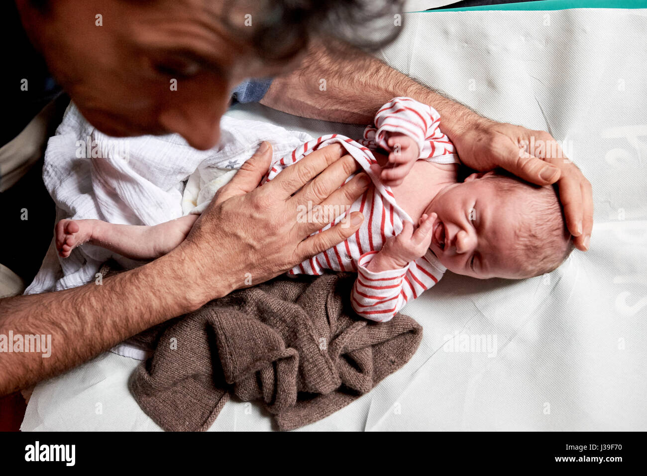 BABY-BERATUNG Stockfoto