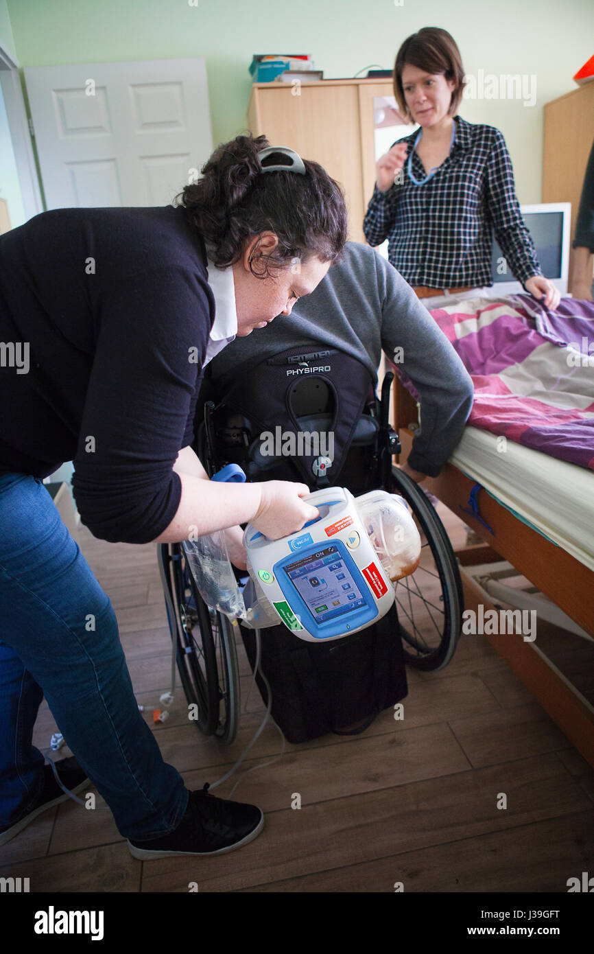 HOME-KRANKENHAUS Stockfoto