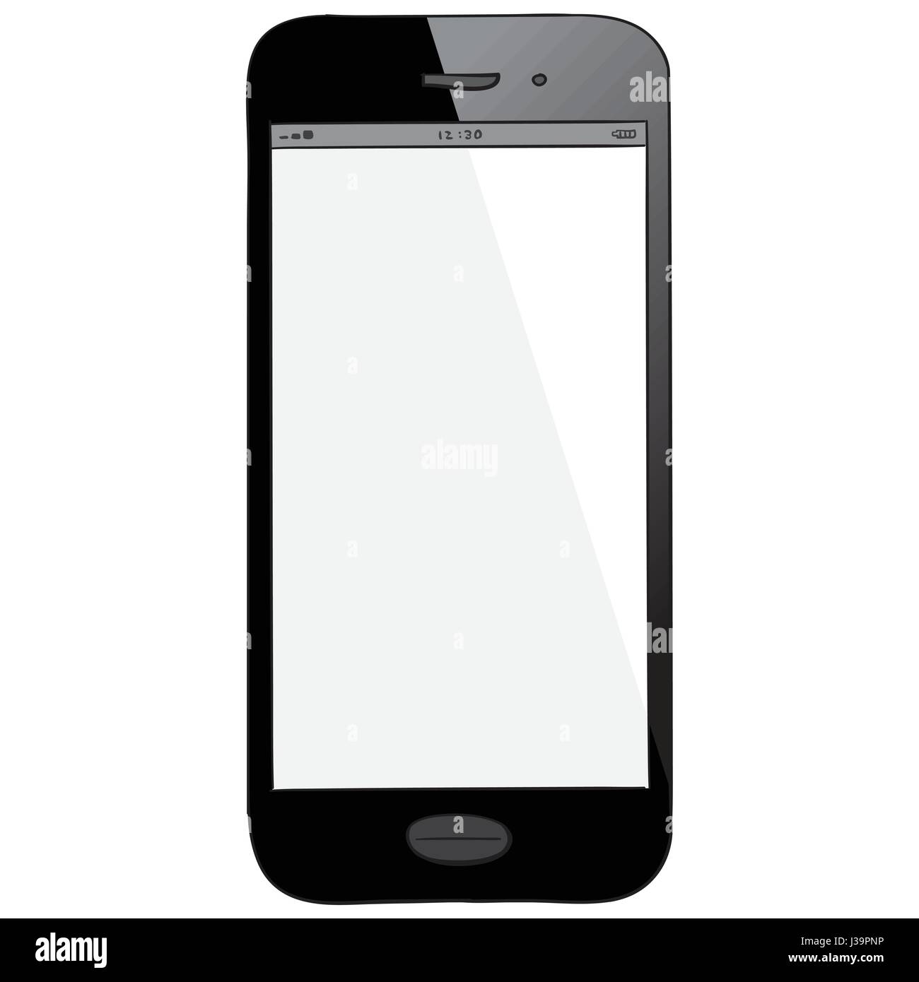 Handy Hand gezeichnet Vektor-illustration isoliert auf weißem Hintergrund. Stock Vektor