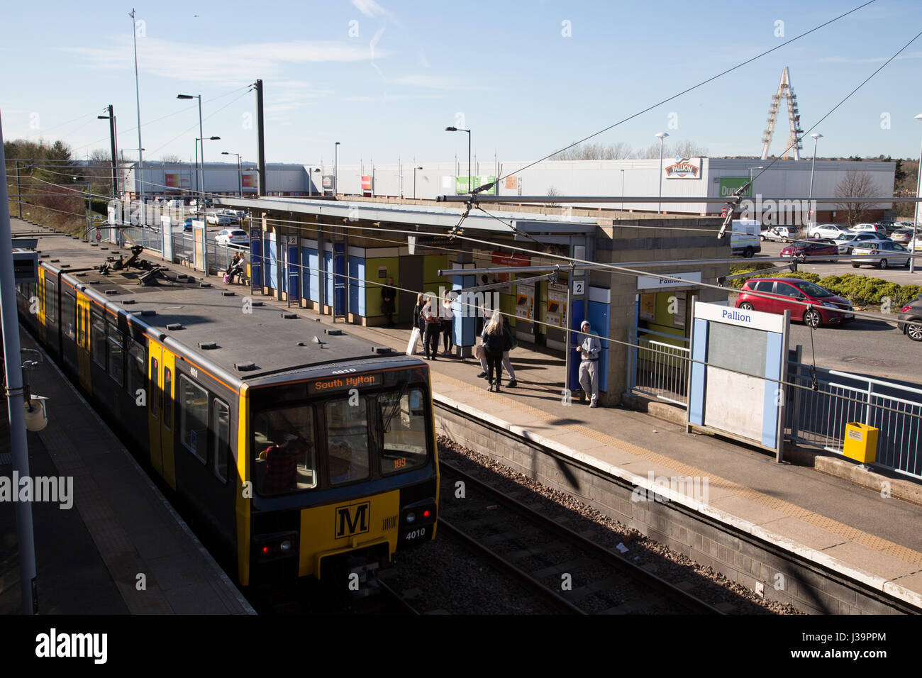 Pallion Metro-Tram-Station, Sunderland Stockfoto
