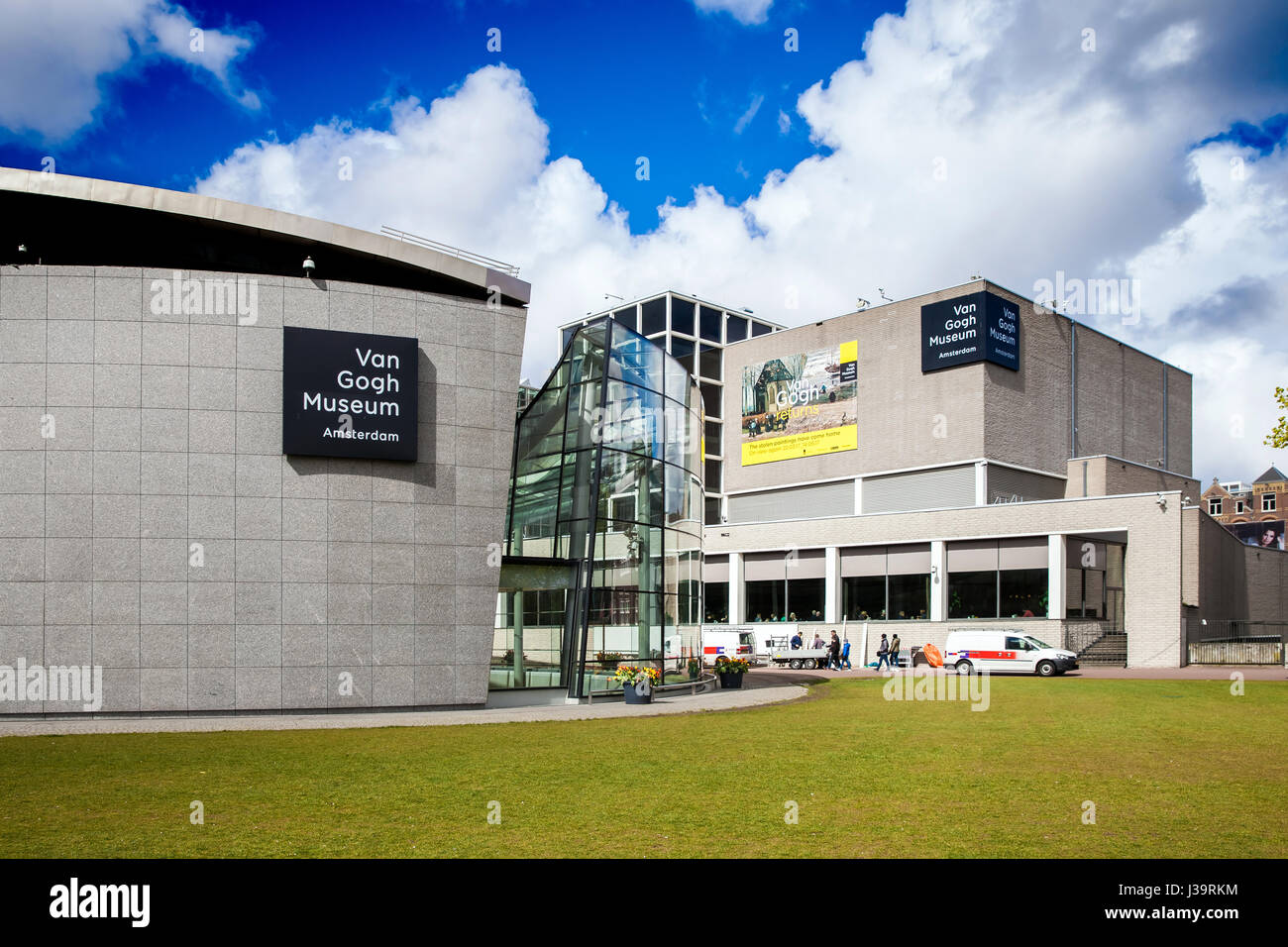 Gebäude des Van-Gogh-Museum in Amsterdam, Niederlande Stockfoto