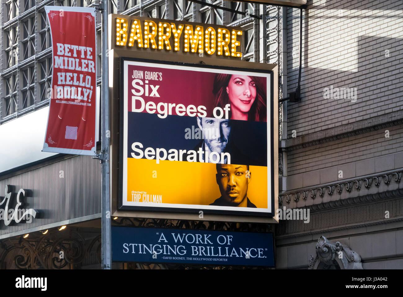 Six Degrees of Separation, ein Drama am Broadway im Barrymore Theatre Stockfoto