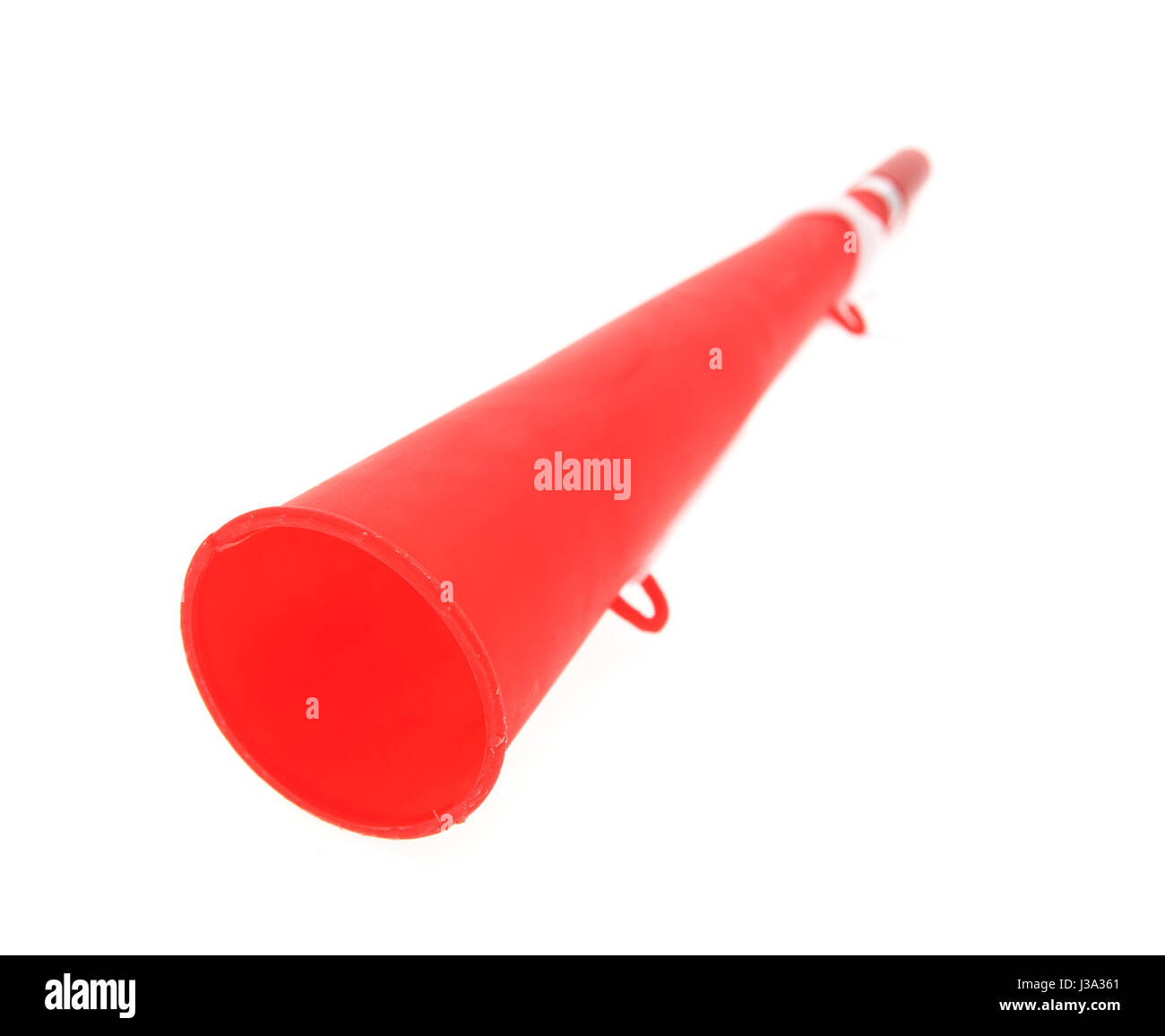 Fußball triple Fan-Trompete Stockfoto