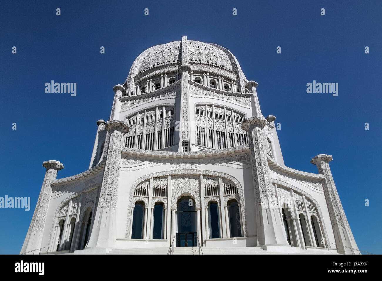 Bahai-Tempel Wilmet-Illinois Stockfoto