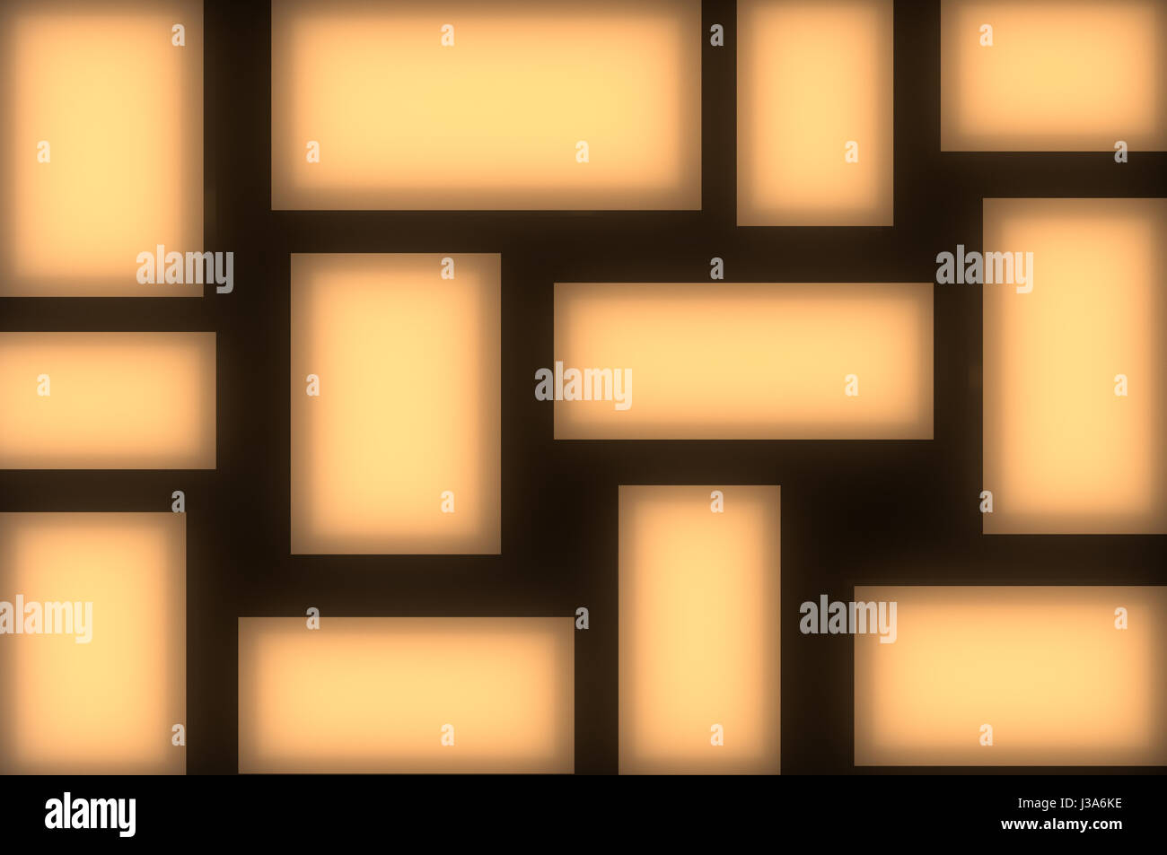 Abstrakte Technik Hintergrund mit hellen Aufflackern. 3D-Rendering Stockfoto