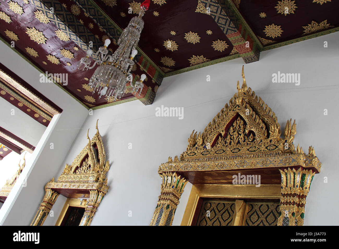 Im Inneren der Grand Palace in Bangkok (Thailand). Stockfoto