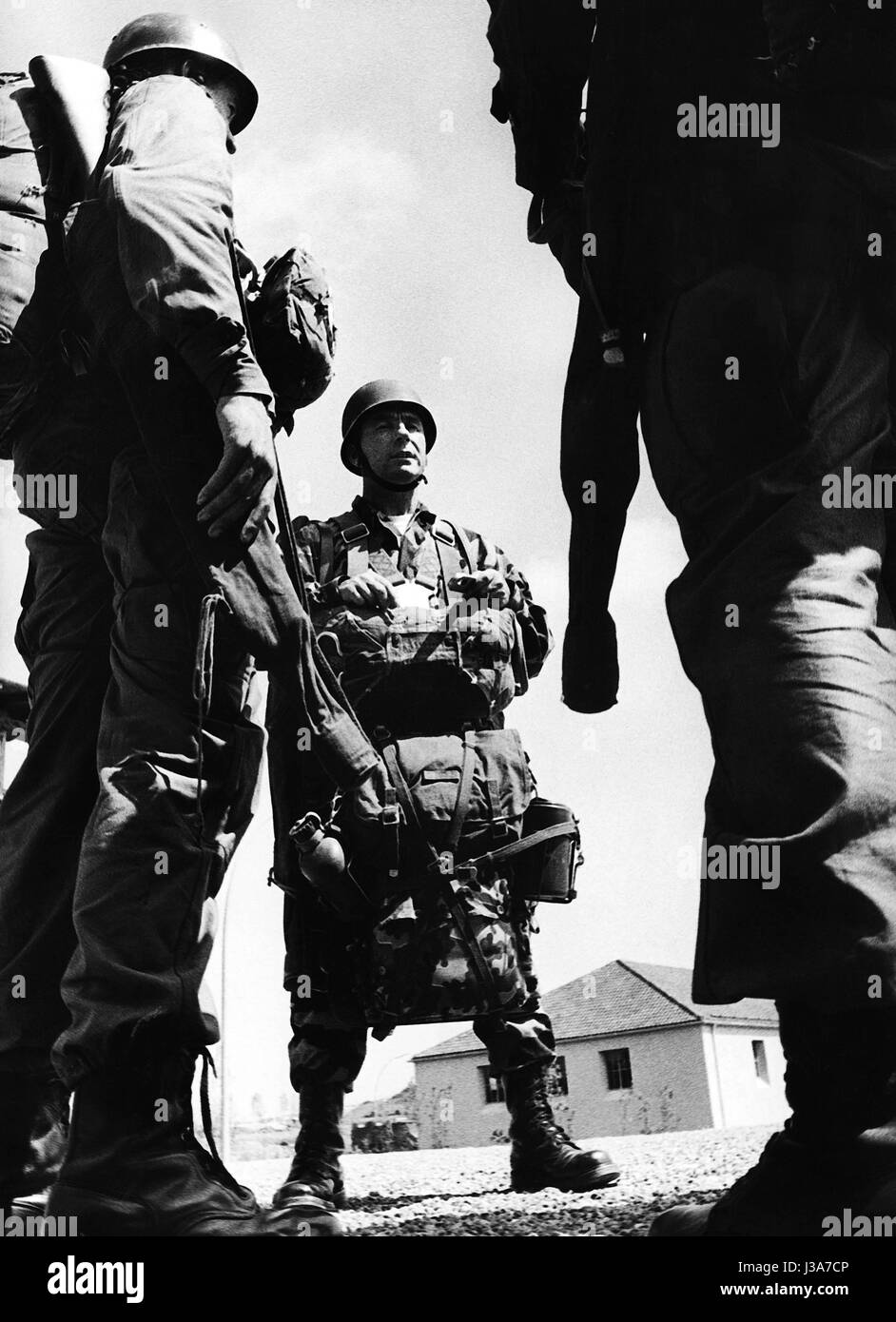 Deutsche Fallschirmjäger Stockfoto