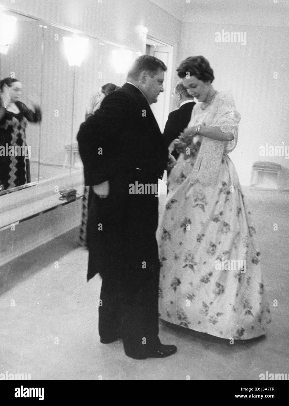 Franz Josef Strauß und Marianne Strauss, 1958 Stockfotografie Alamy