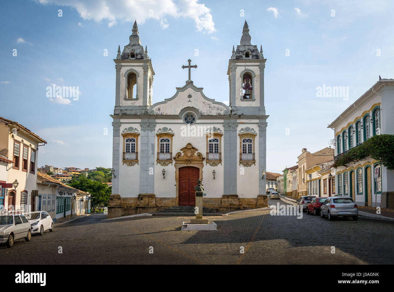 Nossa Senhora do Rosario Church - Sao Joao Del Rei, Minas Gerais, Brasilien Stockfoto
