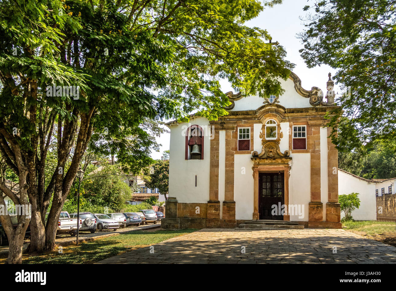 Nossa Senhora Rosario Church - Tiradentes, Minas Gerais, Brasilien Stockfoto