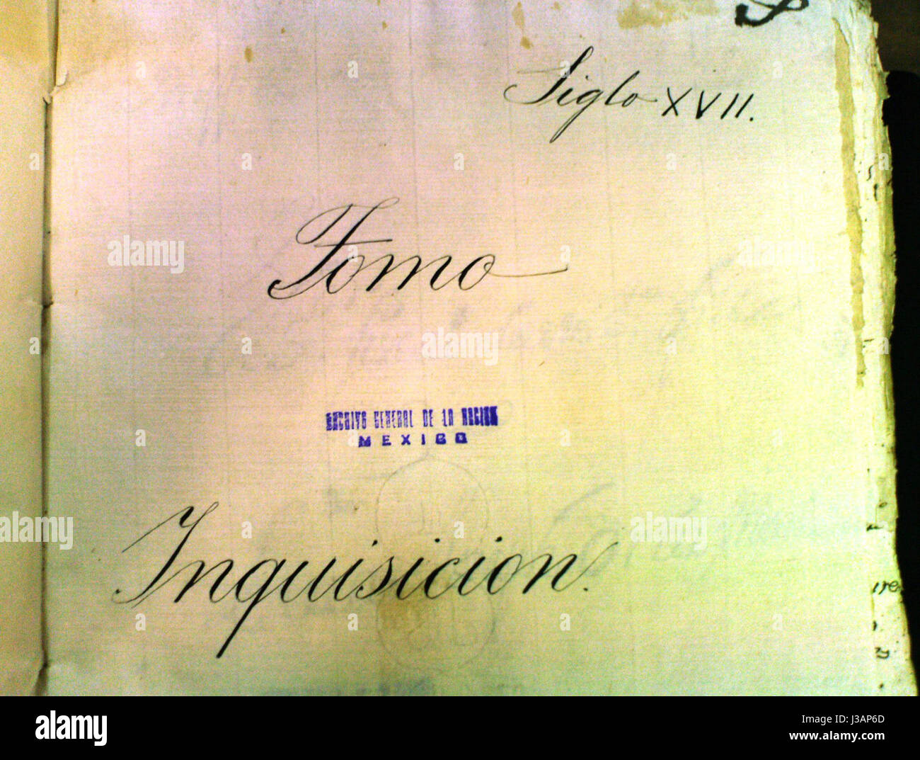 Expediente De La Inquisicion de Mexico Stockfoto