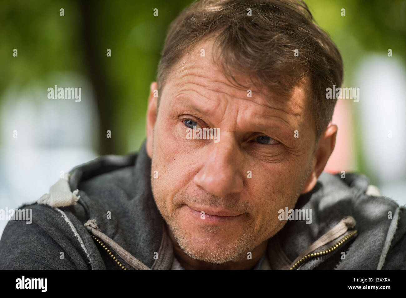 Stuttgart, Deutschland. 4. Mai 2017. Schauspieler Ritchy Mueller als Thorsten Lannert während einer Pressekonferenz in Stuttgart, Deutschland, 4. Mai 2017 abgebildet. Foto: Lino Mirgeler/Dpa/Alamy Live-Nachrichten Stockfoto