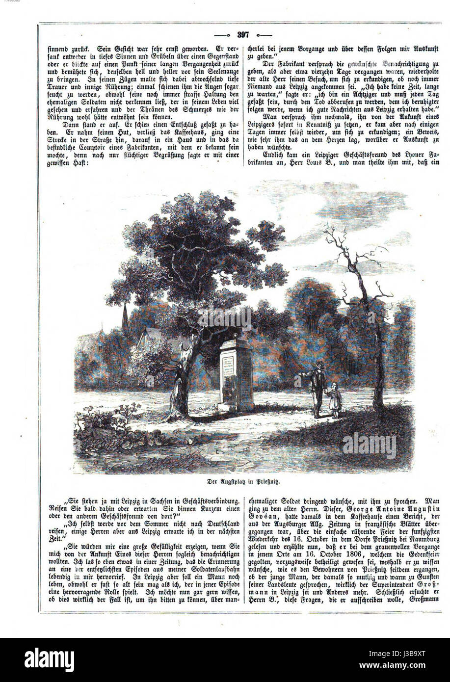 Eine historische Ausgabe der „Gartenlaube“ aus dem Jahr 1857, Ausgabe 397, die europäische Kunst, Literatur und Kultur des 19. Jahrhunderts zeigt. Stockfoto