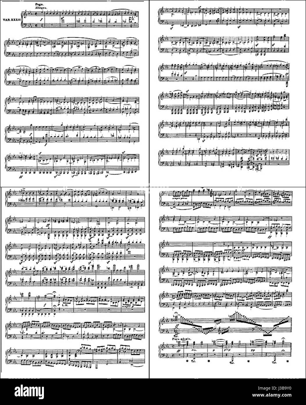 Diabelli Var32 voll Stockfoto