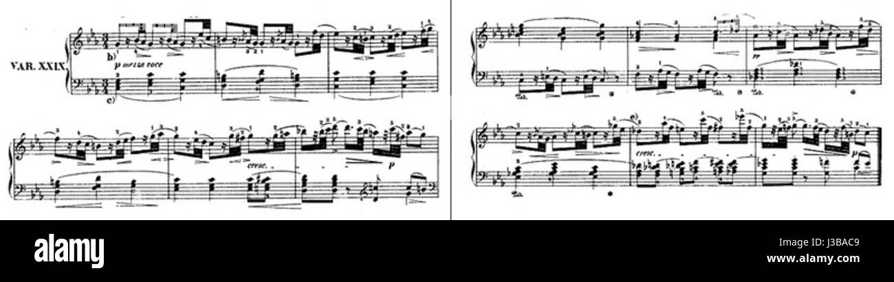 Diabelli Var29 voll Stockfoto