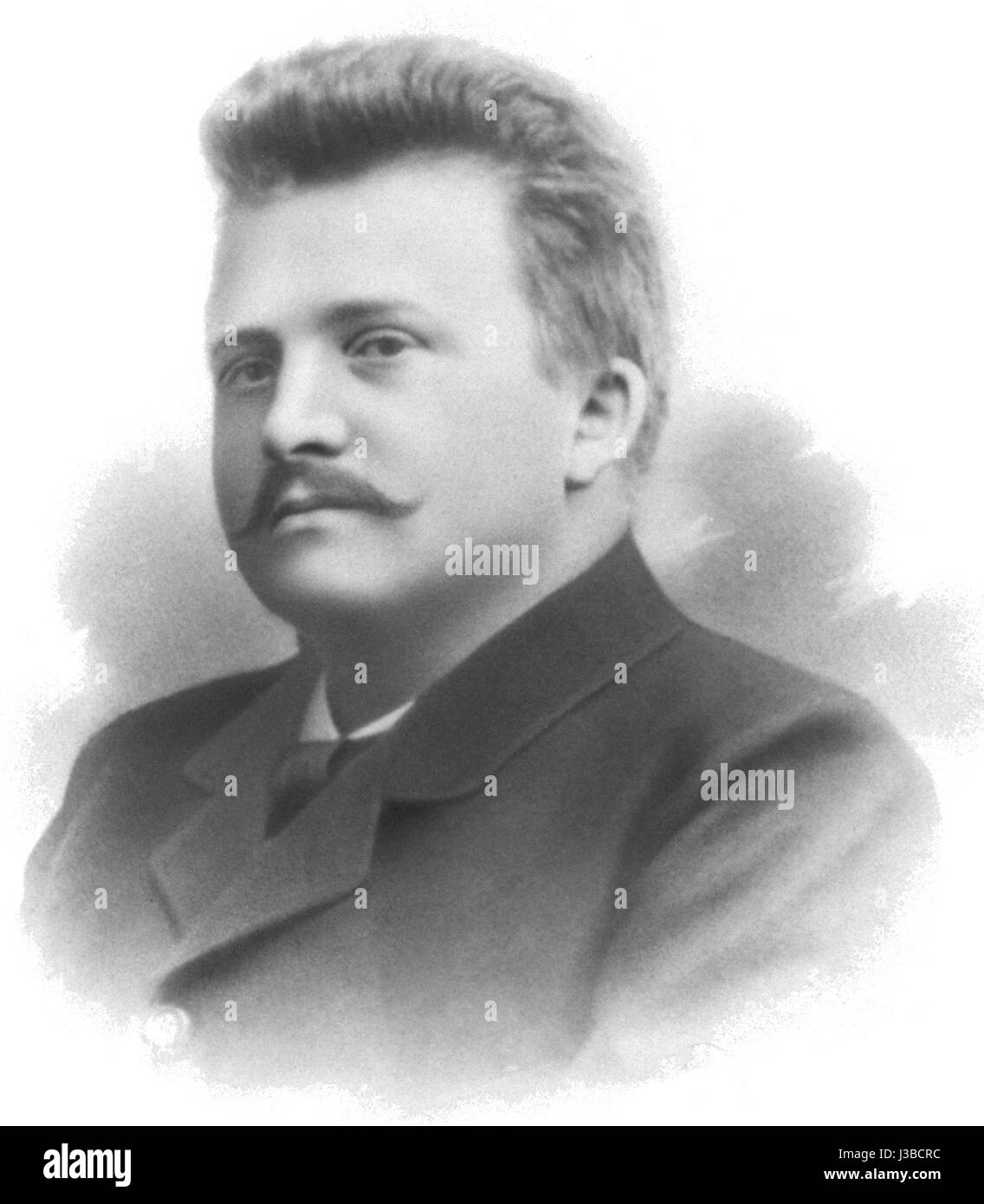 Dieses Porträt fängt Ernst Alexander Wellendorff ein, der für seine Beiträge zu seinem Fachgebiet bekannt ist. Das Gemälde stellt eine künstlerische Darstellung seiner Persönlichkeit zu seinen Lebzeiten dar. Stockfoto