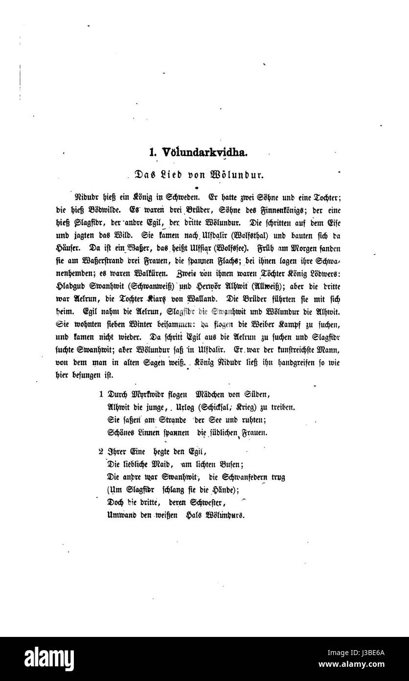 Dies bezieht sich auf eine Seite (167) aus „die Edda“, einer Sammlung altnordischer Gedichte und Geschichten, die die Grundlage der nordischen Mythologie bilden. Es enthält Geschichten über Götter, Helden und die kosmologischen Überzeugungen des alten nordischen Volkes. Stockfoto