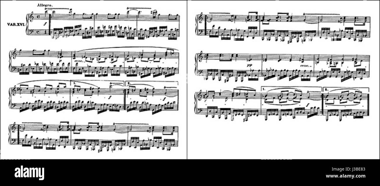 Diabelli Var16 voll Stockfoto