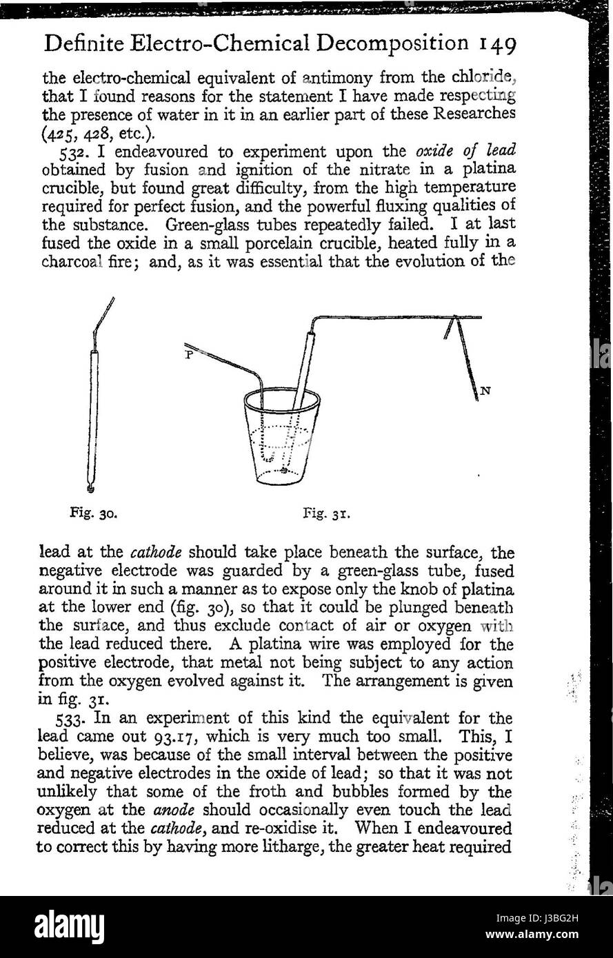 Experimentelle Untersuchungen in Strom 170 Stockfoto
