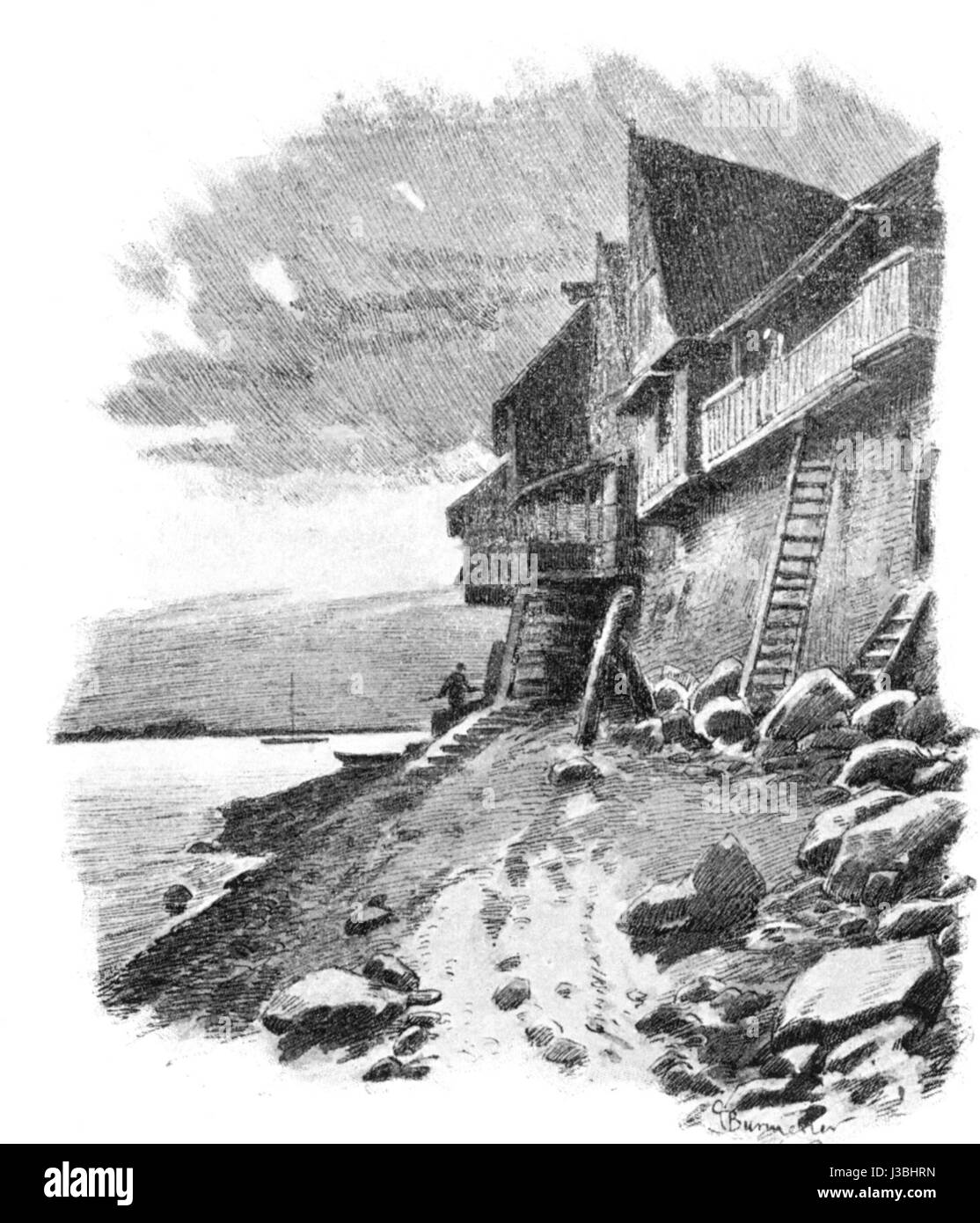 Elbe Lauenburg 01 Stockfoto