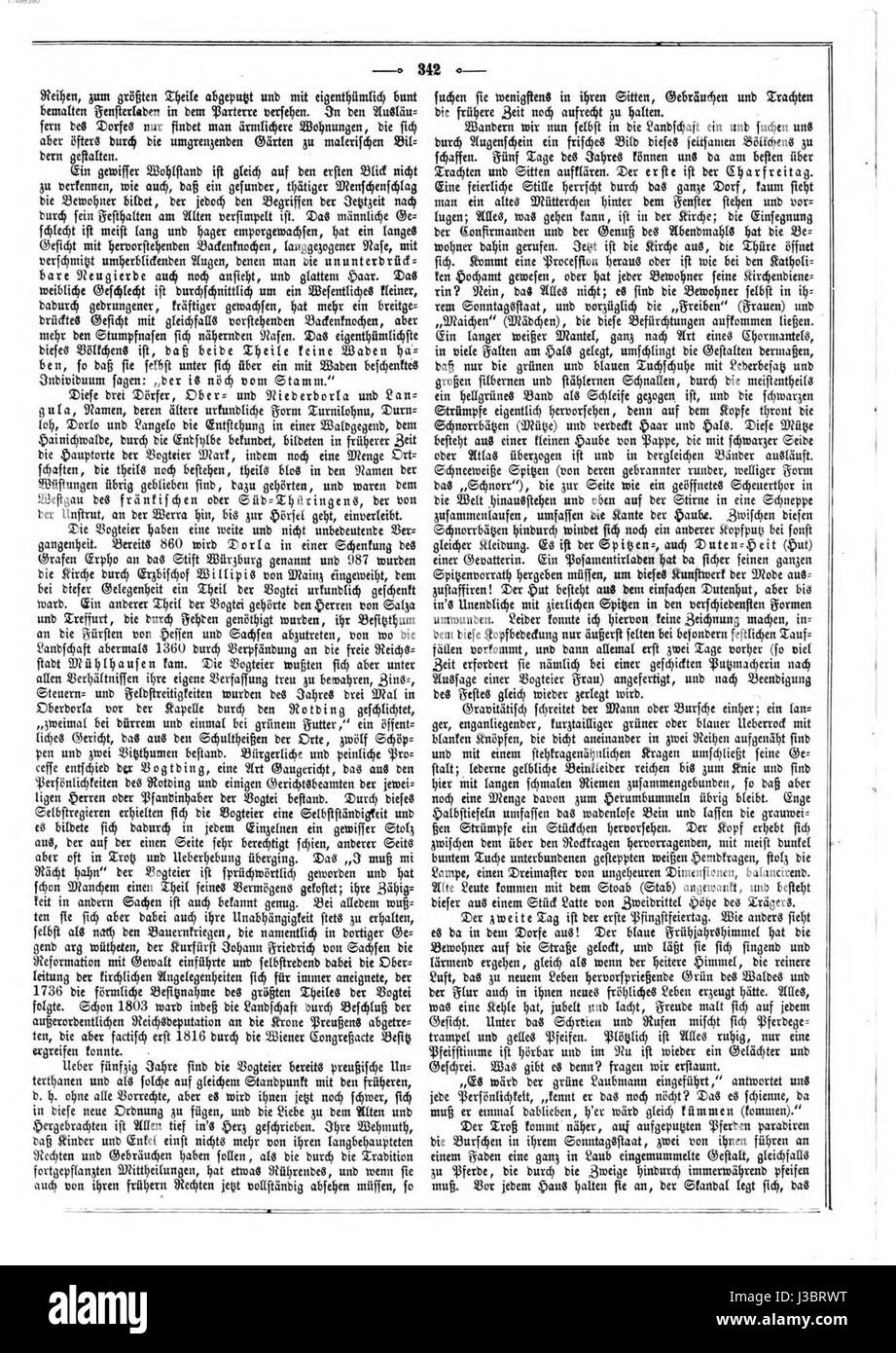 Die Gartenlaube, eine 1857 erschienene deutsche Illustrationszeitschrift, enthält Artikel, Illustrationen und Geschichten zu kulturellen, wissenschaftlichen und politischen Themen, die für das Deutschland des 19. Jahrhunderts relevant sind. Stockfoto