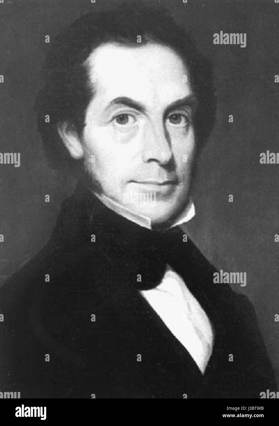 Elisha Bartlett war ein US-amerikanischer Arzt und Autor, der für seine Beiträge zur medizinischen Theorie und Praxis im 19. Jahrhundert bekannt war. Er ist besonders bekannt für seine Arbeiten zur Philosophie der Medizin. Stockfoto