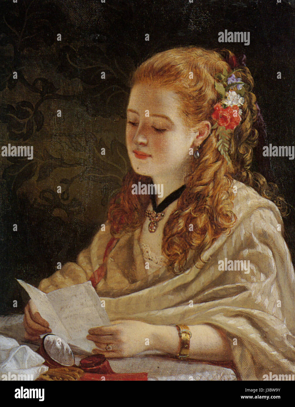 Ein Verweis auf ein Werk oder eine Figur namens „Egley“, möglicherweise eine Künstlerin oder historische Figur, und die Nummer 22, die einen Katalog oder eine Sammlung bezeichnen könnte. Stockfoto