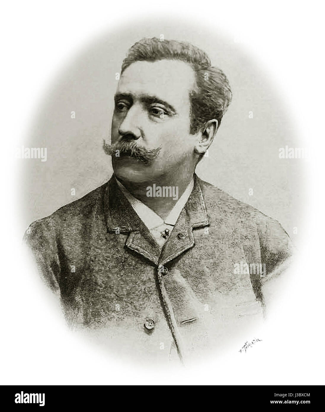 Emile Bayard war ein französischer Künstler aus dem 19. Jahrhundert, der für seine Illustrationen, insbesondere für Werke wie die von Victor Hugo, bekannt war. Sein Kunststil ist mit der romantischen Bewegung verbunden und erfasst historische Szenen mit dramatischen Details. Stockfoto