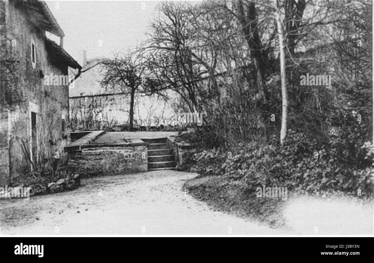 Domremy Maison Natale Jardin 1 Stockfoto