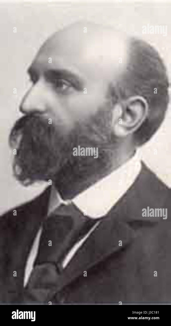 Ernest Chausson (1855â € 1899) war ein französischer Komponist, der für seine Orchester- und Kammermusik bekannt war. Seine Werke trugen maßgeblich zur Spätromantik in Frankreich bei. Stockfoto