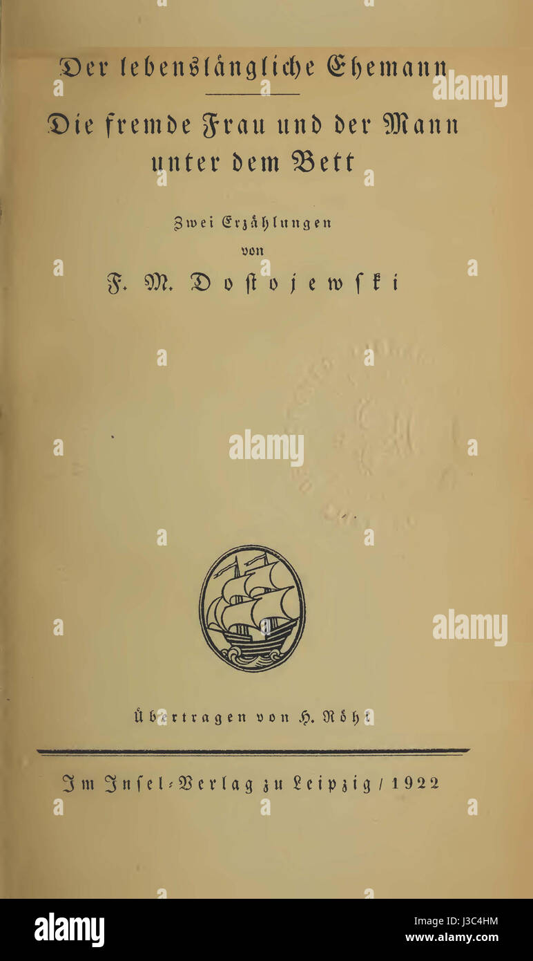 Sterben Sie Fremde Frau Und der Mann Unter Dem Bett, 1922 Stockfoto