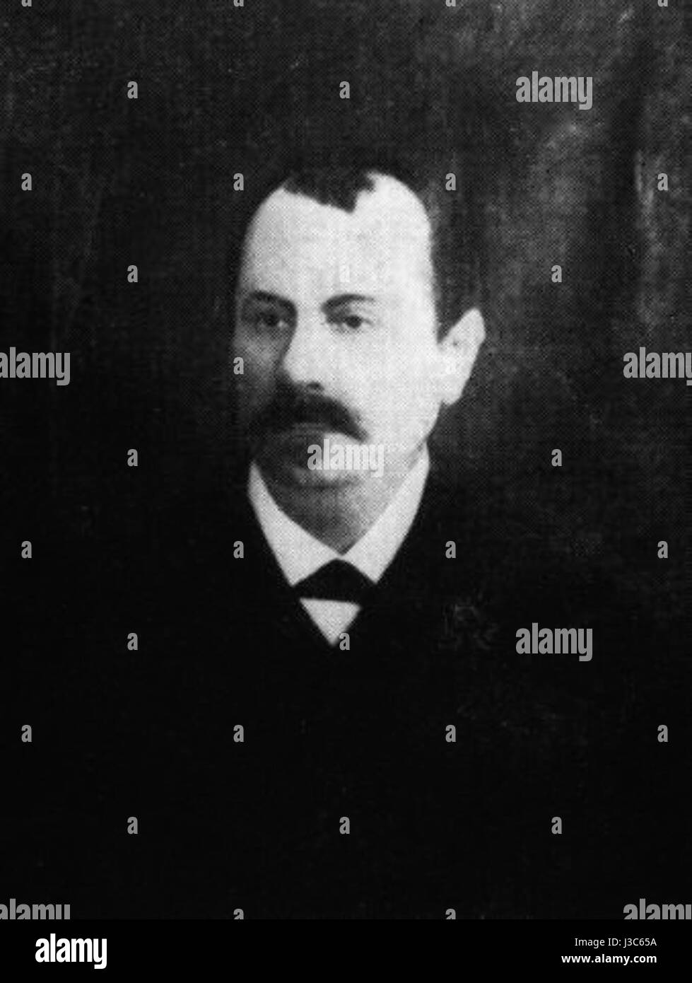 Epaminondas Konidaris war eine bemerkenswerte Figur in der griechischen Geschichte, bekannt für seine Beiträge zur griechischen Kultur und Politik während seiner Zeit. Stockfoto
