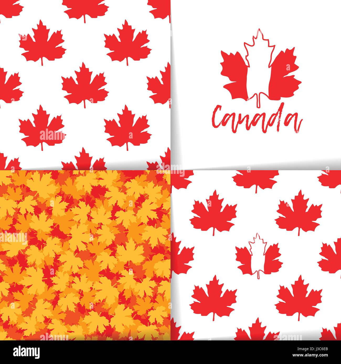 Kanada Victoria Day, 22. Mai. Vektor-Illustration mit Striped Maple Leaf Kanada Flagge Wappen. Geeignet für den Druck auf einem T-shirt oder Textil. Seamle Stock Vektor