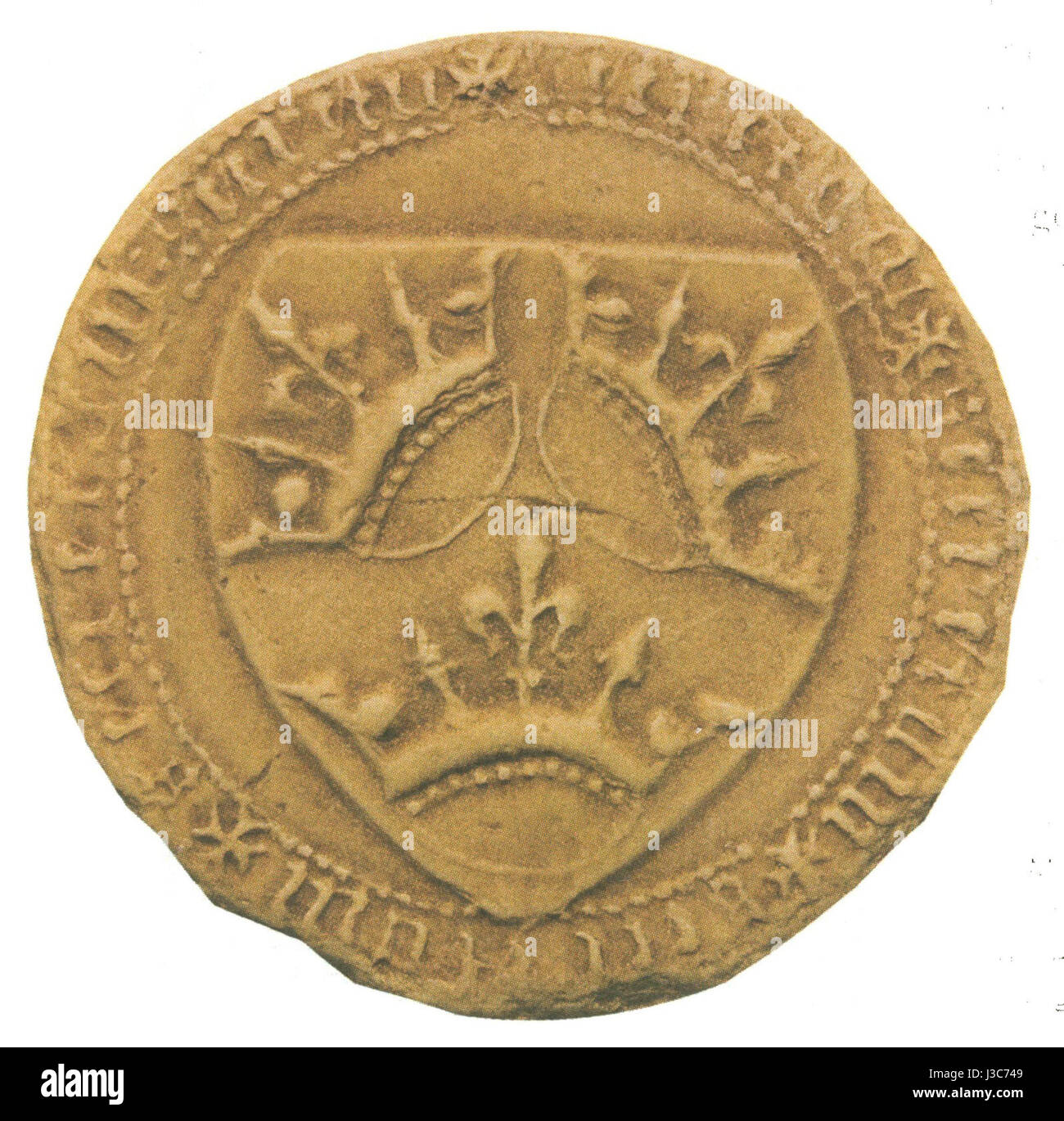 Drottning Margaretas rikssigill Stockfoto