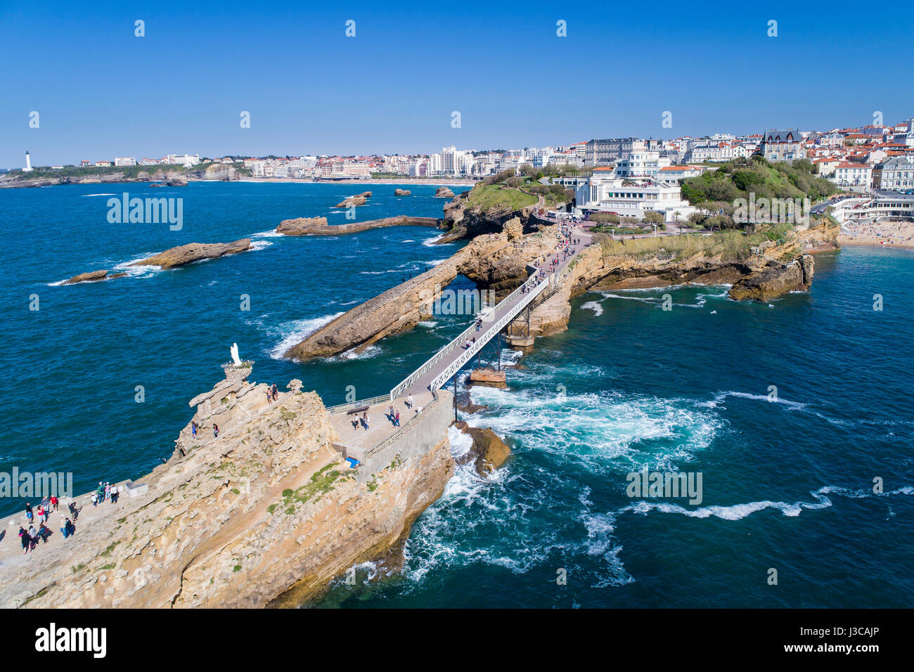 Rocher De La Vierge in Biarritz