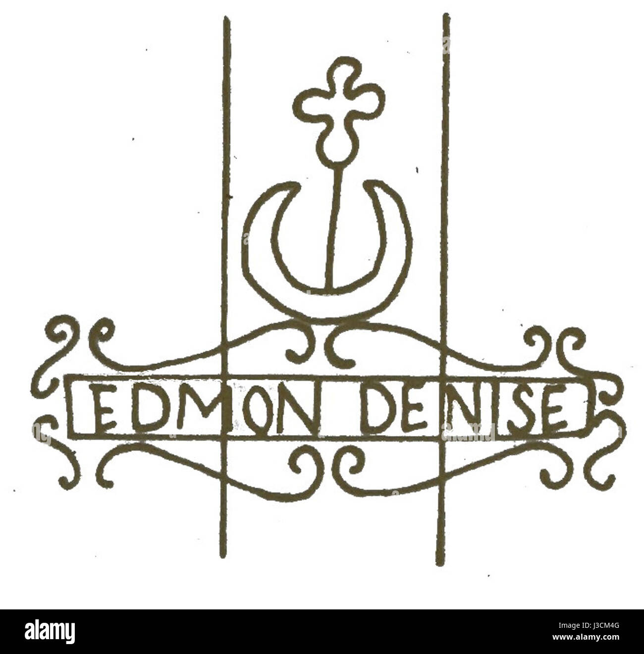 Edmon Denis Lune Quatre Feuille 07863 Stockfoto