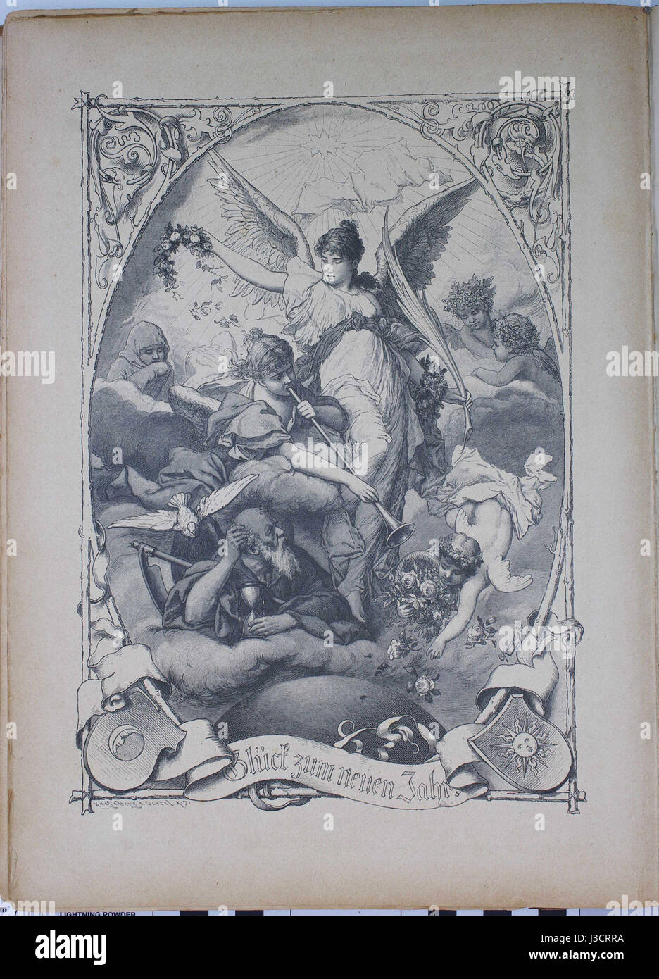 Die Gartenlaube, eine deutsche Wochenzeitschrift aus dem Jahr 1884, enthält Artikel und Illustrationen zu einer Reihe kultureller Themen wie Kunst, Literatur und Geschichte, die die deutsche Gesellschaft im späten 19. Jahrhundert widerspiegeln. Stockfoto