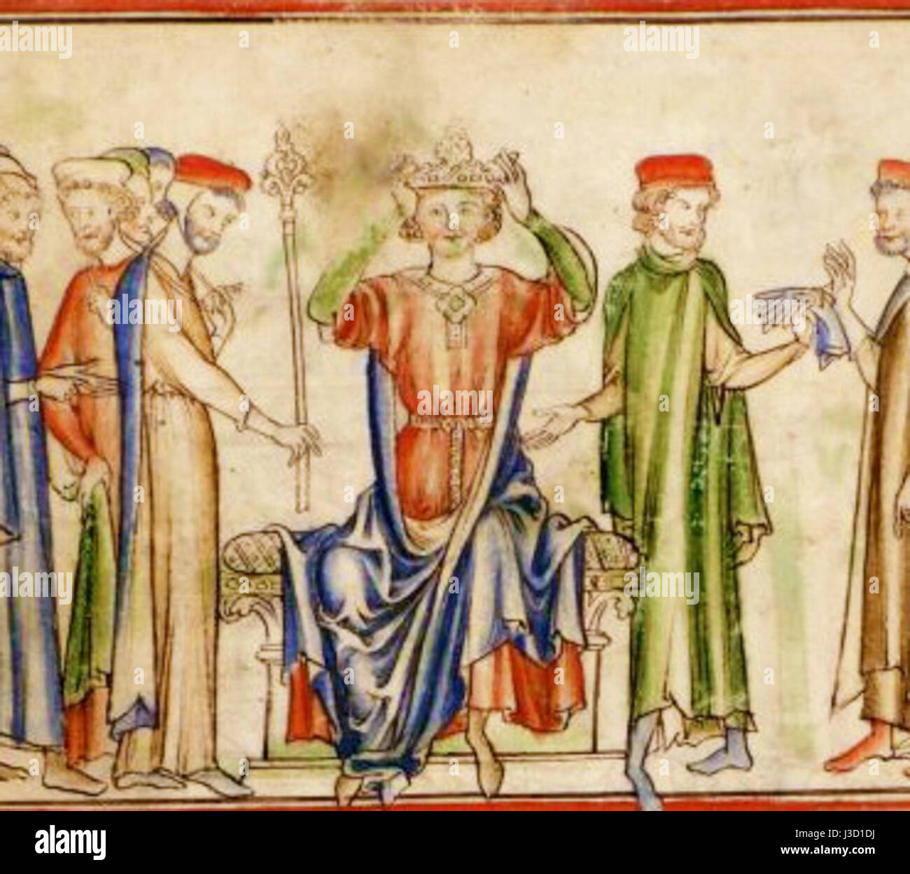 Eduard der Bekenner war König von England im 11. Jahrhundert, und dieser Verweis bezieht sich auf ein Manuskript oder Dokument, das Informationen über ihn enthält, wahrscheinlich eine frühe historische Aufzeichnung. Stockfoto