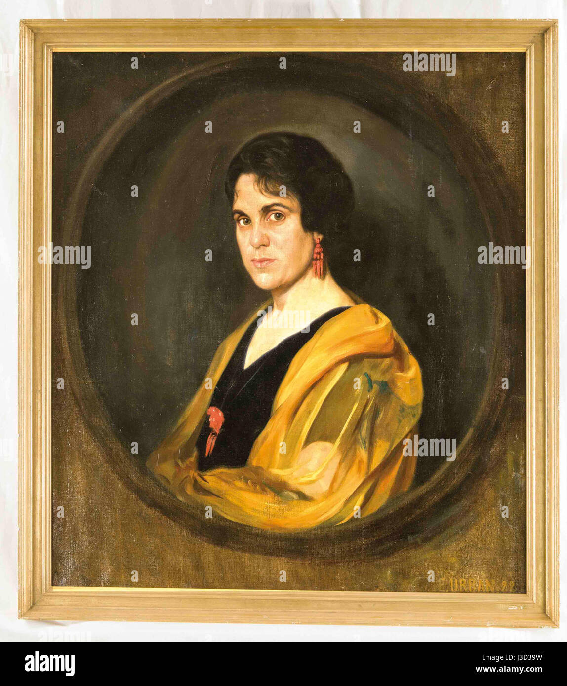 Eugen Urban Spanierin ist eine Porträtmalerei oder künstlerische Referenz, die eine bedeutende Figur in der historischen Kunst darstellen könnte und möglicherweise das Wesen einer eleganten Frau aus einer bestimmten Zeit einfangen könnte. Die genauen Details sind mit dem historischen Kontext des Gemäldes oder Kunstwerkes verknüpft. Stockfoto