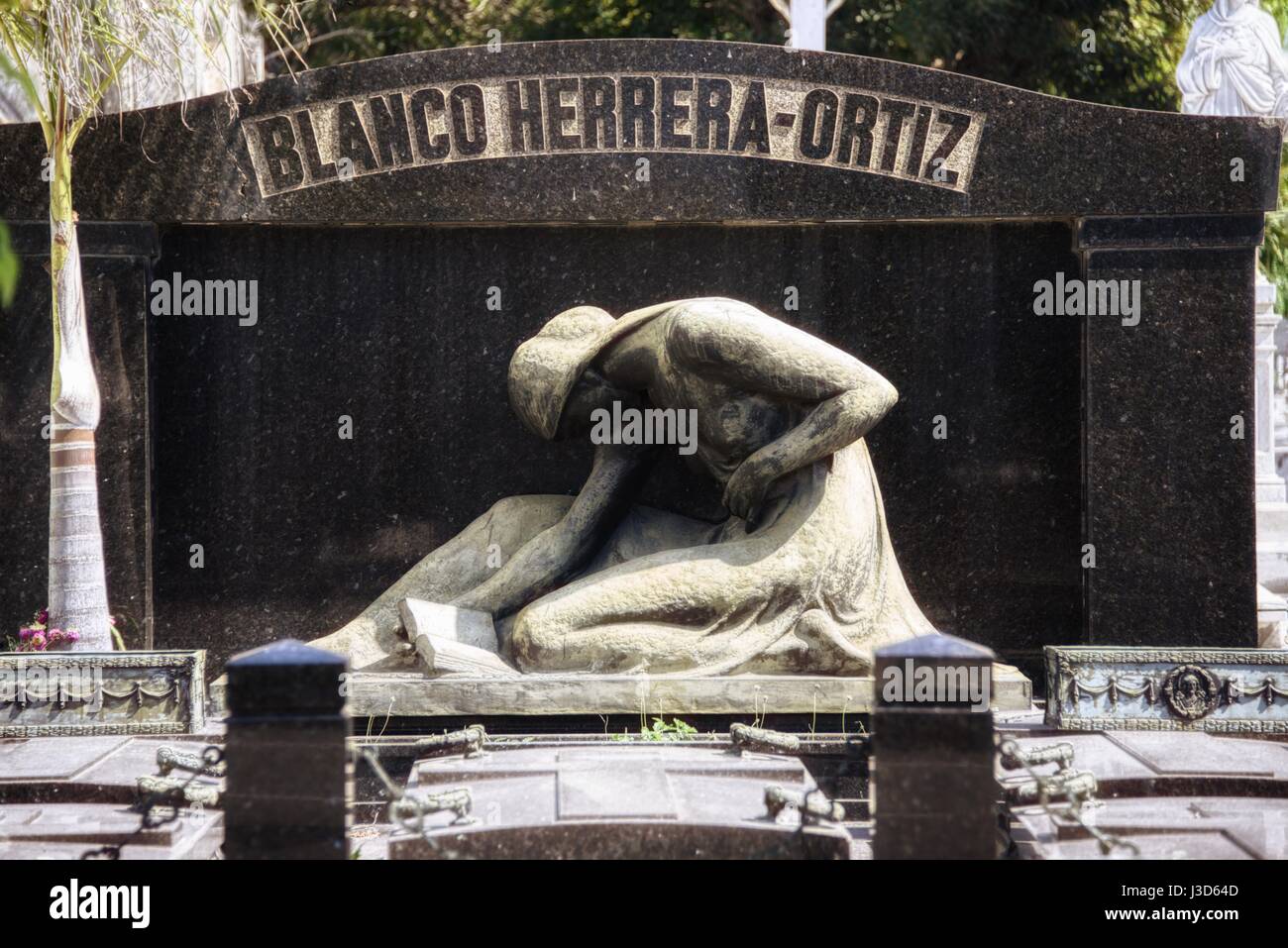 Der Doppelpunkt Friedhof oder der Cementerio de Cristóbal Colón wurde 1876 im Stadtteil Vedado Havanna Kuba gegründet. Stockfoto
