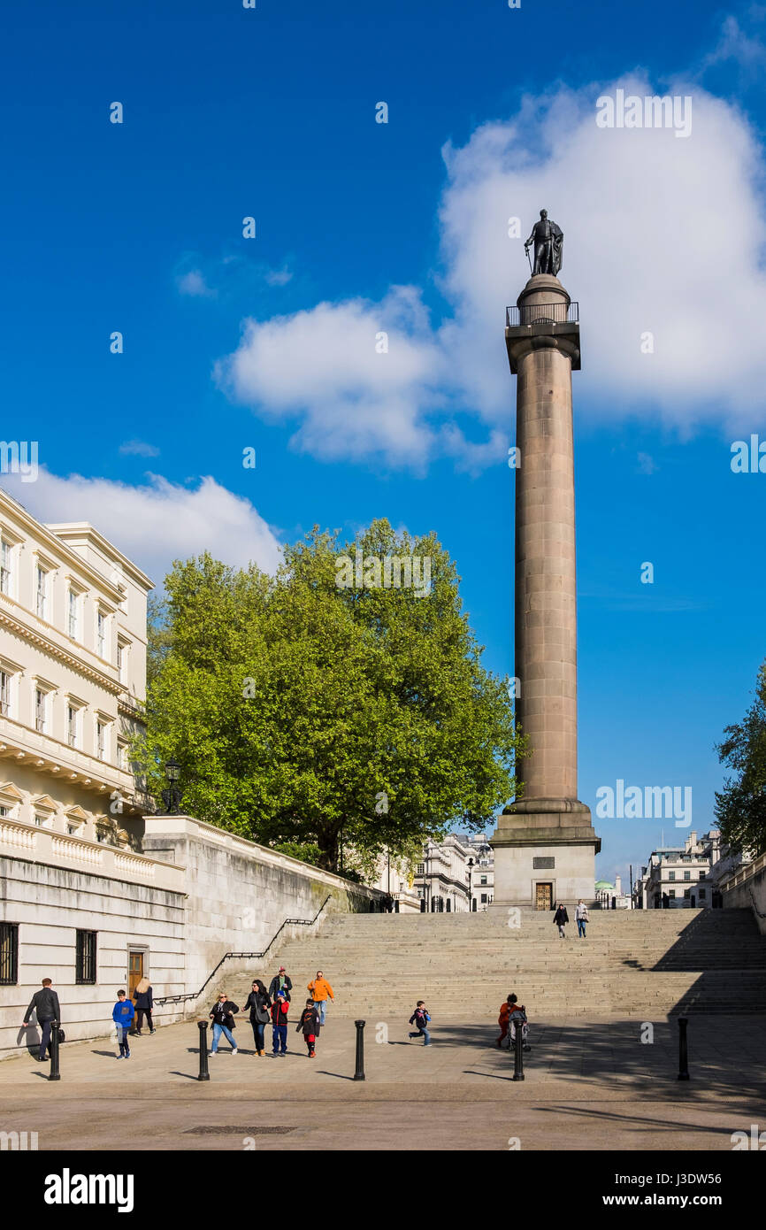 Der Herzog von York Spalte ist ein Denkmal für Prinz Frederick, Duke of York, der zweitälteste Sohn von König George III, London, England, Vereinigtes Königreich Stockfoto