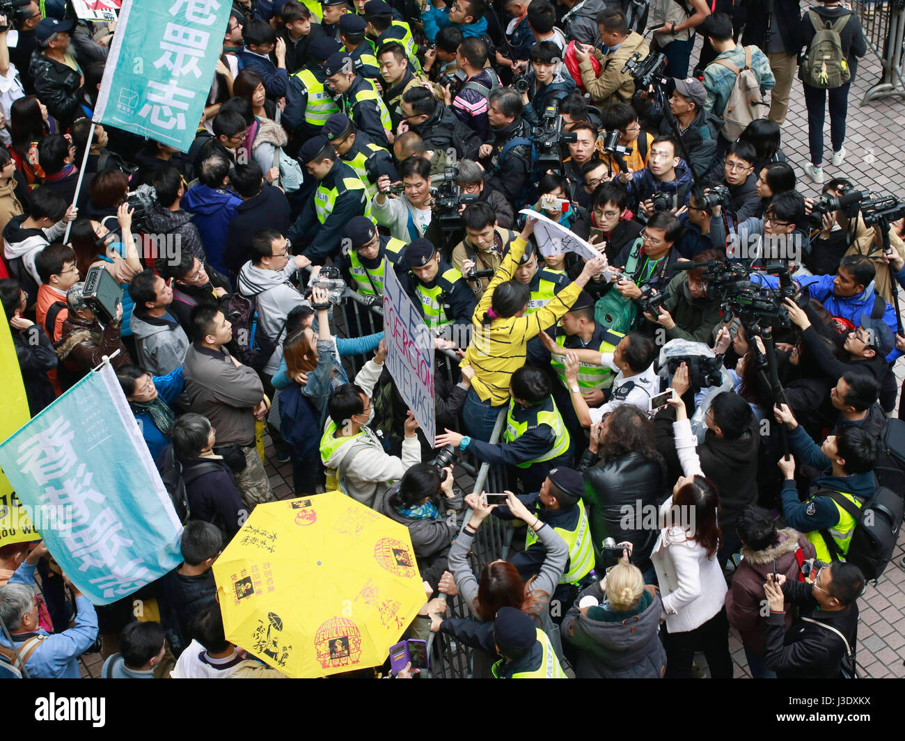 Hauptgeschäftsführer von Hong Kong Wahl, 2017 Stockfoto