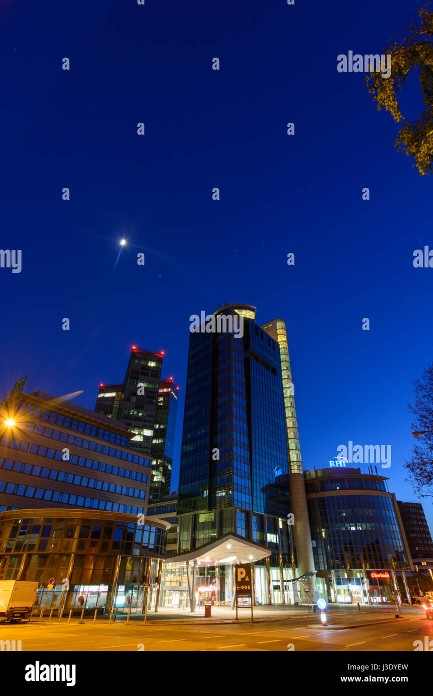 Wienerberg City: Business Park Tower, Vienna Twin Tower, Wien, Wien, 10. Favoriten, Wien, Österreich Stockfoto Wienerberg City: Business Park Tower, Vienna Twin Tower, Wien, Wien, 10. Favoriten, Wien, Österreich Stockfoto