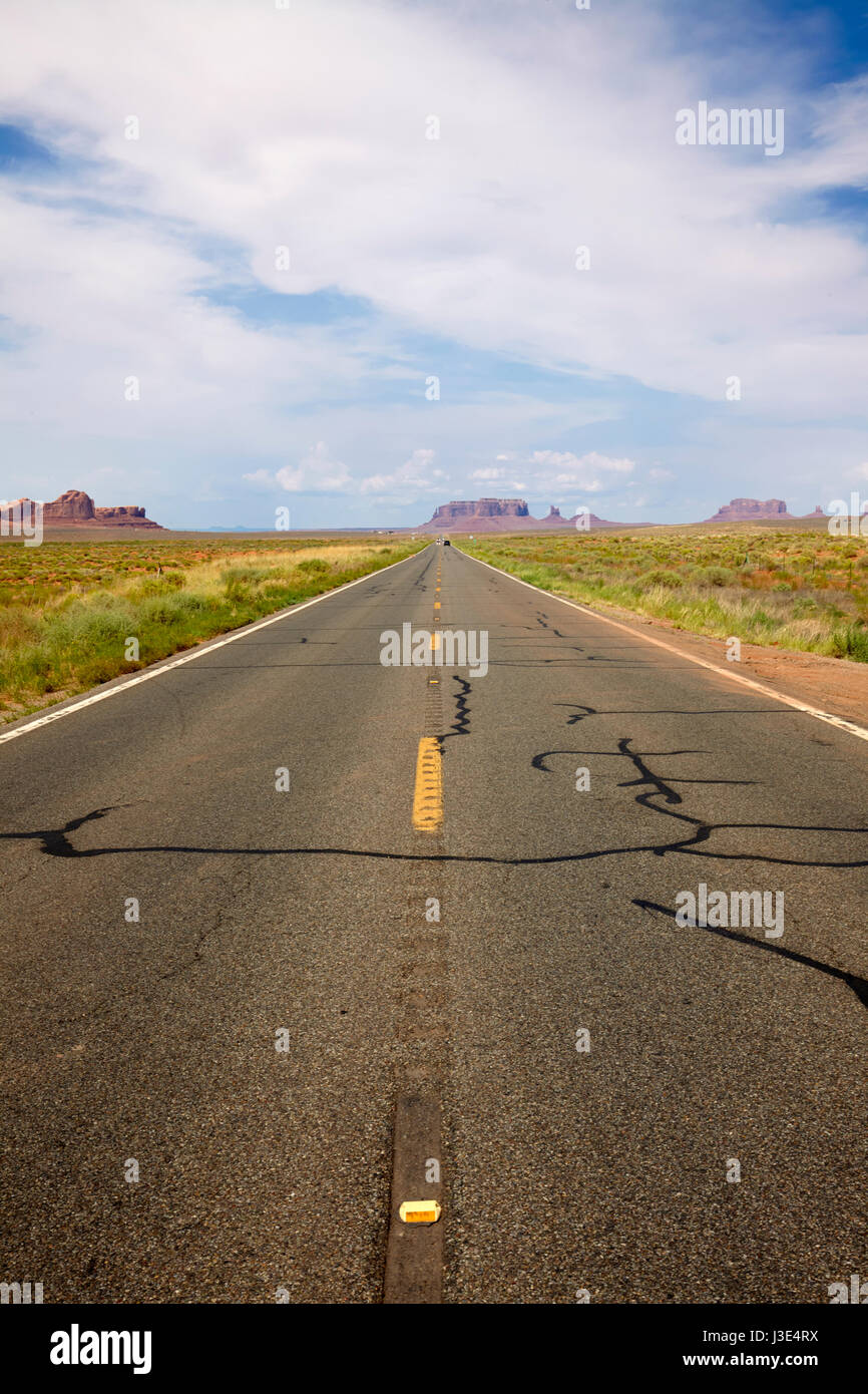 Straße in Arizona, Vereinigte Staaten von Amerika Stockfoto