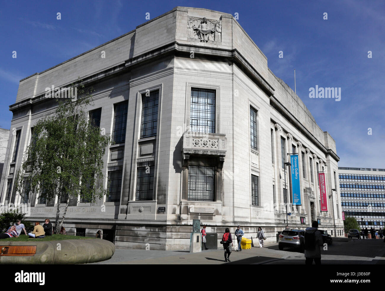Sheffield Central Library, Stadtzentrum England UK Grade II denkmalgeschütztes Gebäude Stockfoto