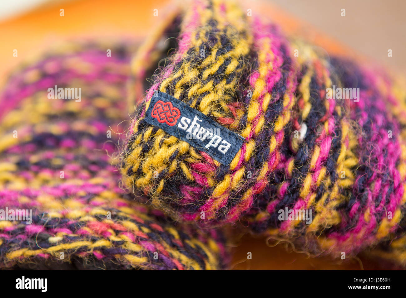 Sherpa brand Logo outdoor-Bekleidung Stockfoto